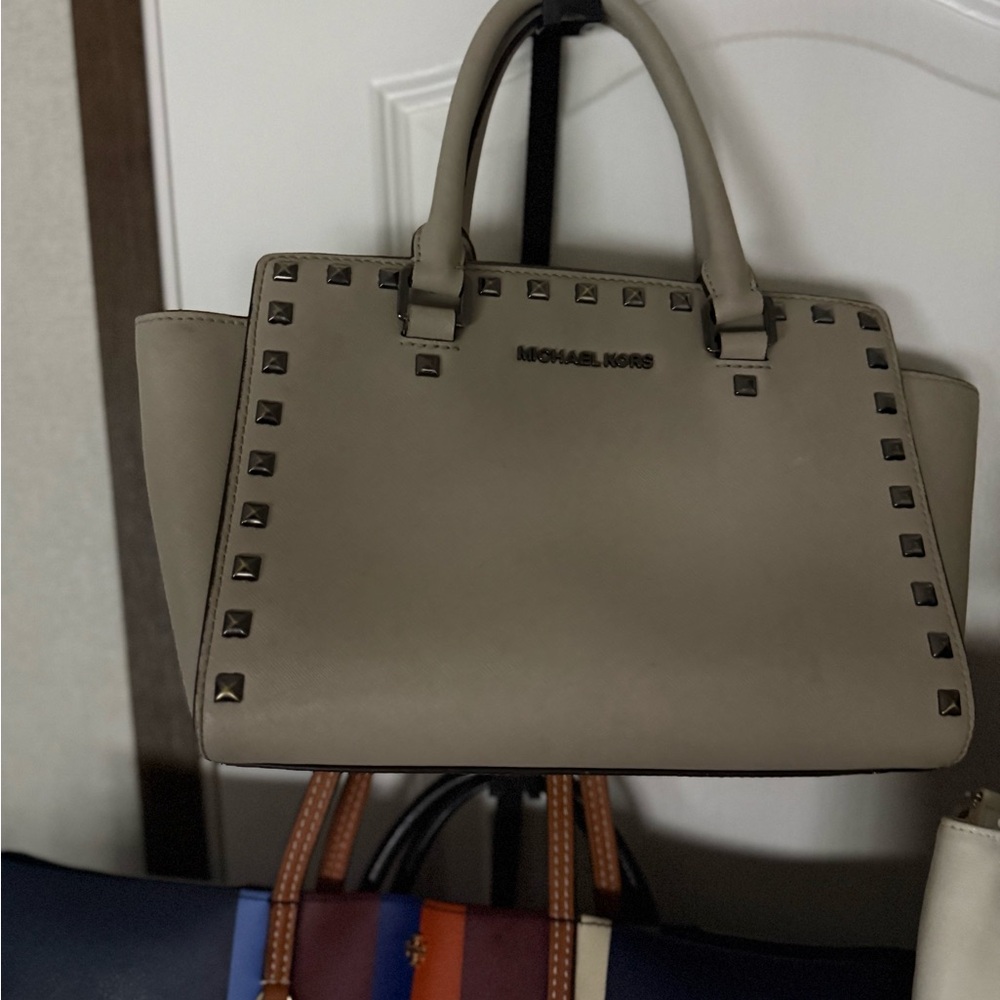 Michael Kors Gray Studded Women's Bag
